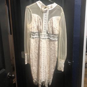 Cream lace Dress🔥🔥